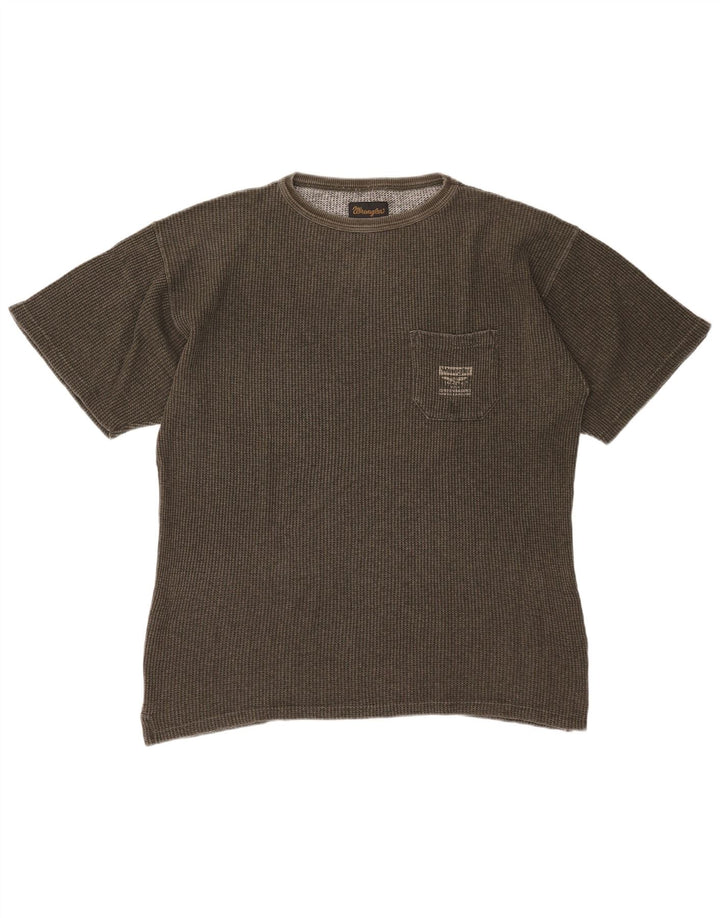 Wrangler Camiseta para Hombre Top Large Khaki Cotton