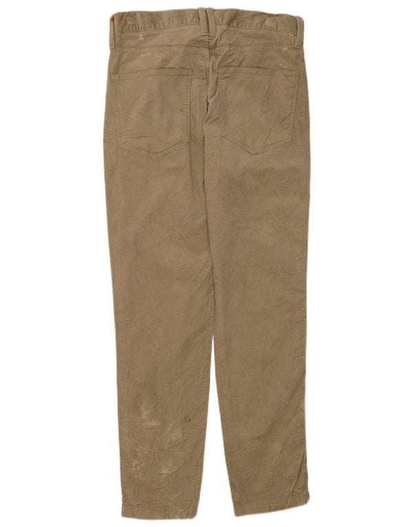 Marks & Spencer Pantalones informales ajustados para mujer W30 L29 Algodón beige