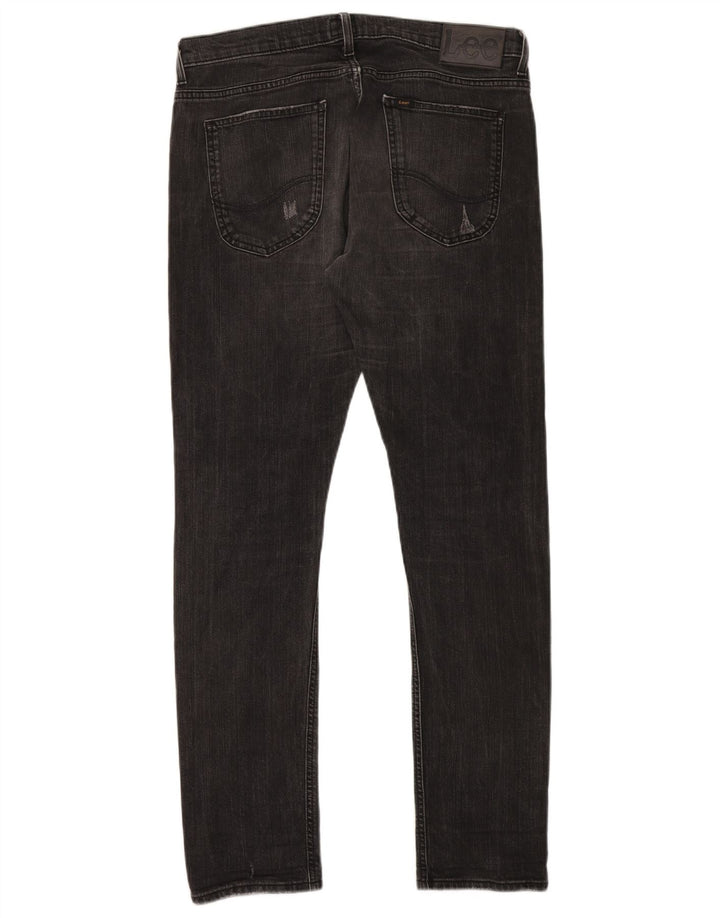 Lee Vaqueros ajustados desgastados Luke para hombre W34 L32 Algodón negro