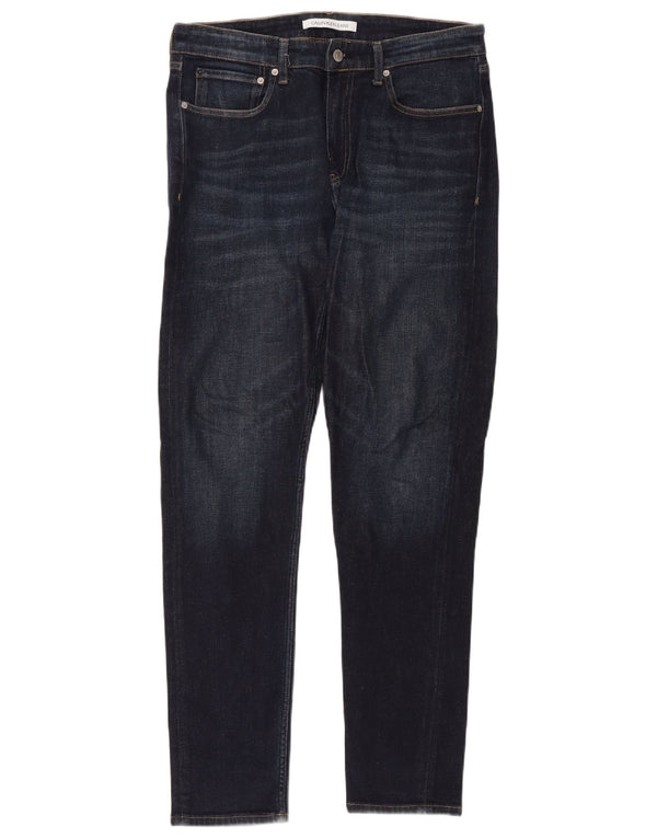 Calvin Klein Jeans ajustados para hombre W32 L32 Algodón azul marino