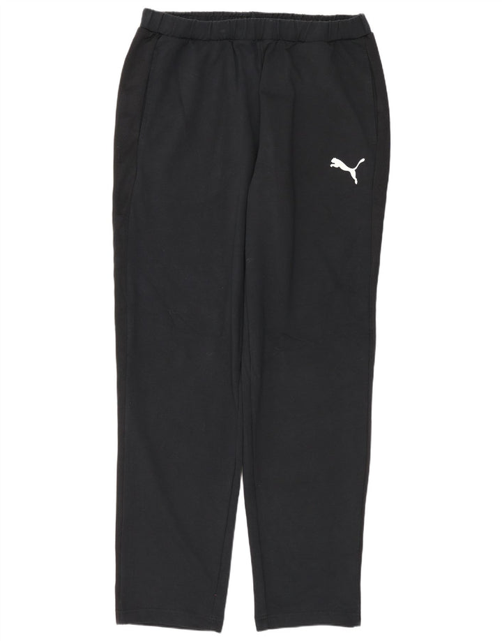 PUMA Pantalones de chándal para hombre, talla grande, algodón negro
