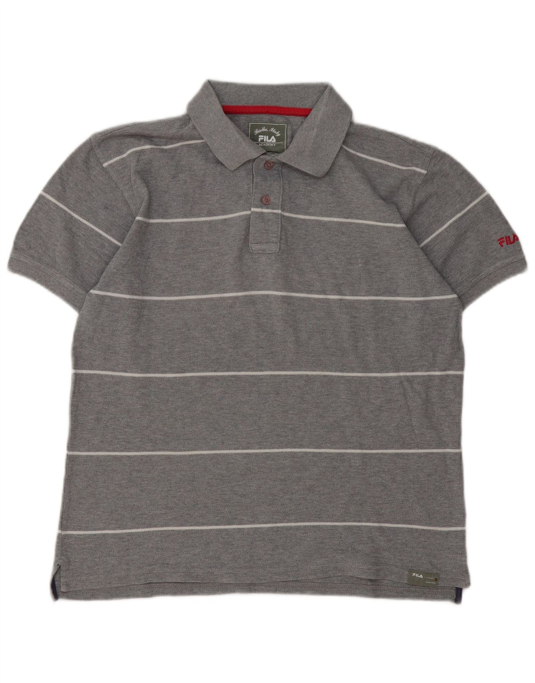 Fila Polo Hombre XS Gris Rayas