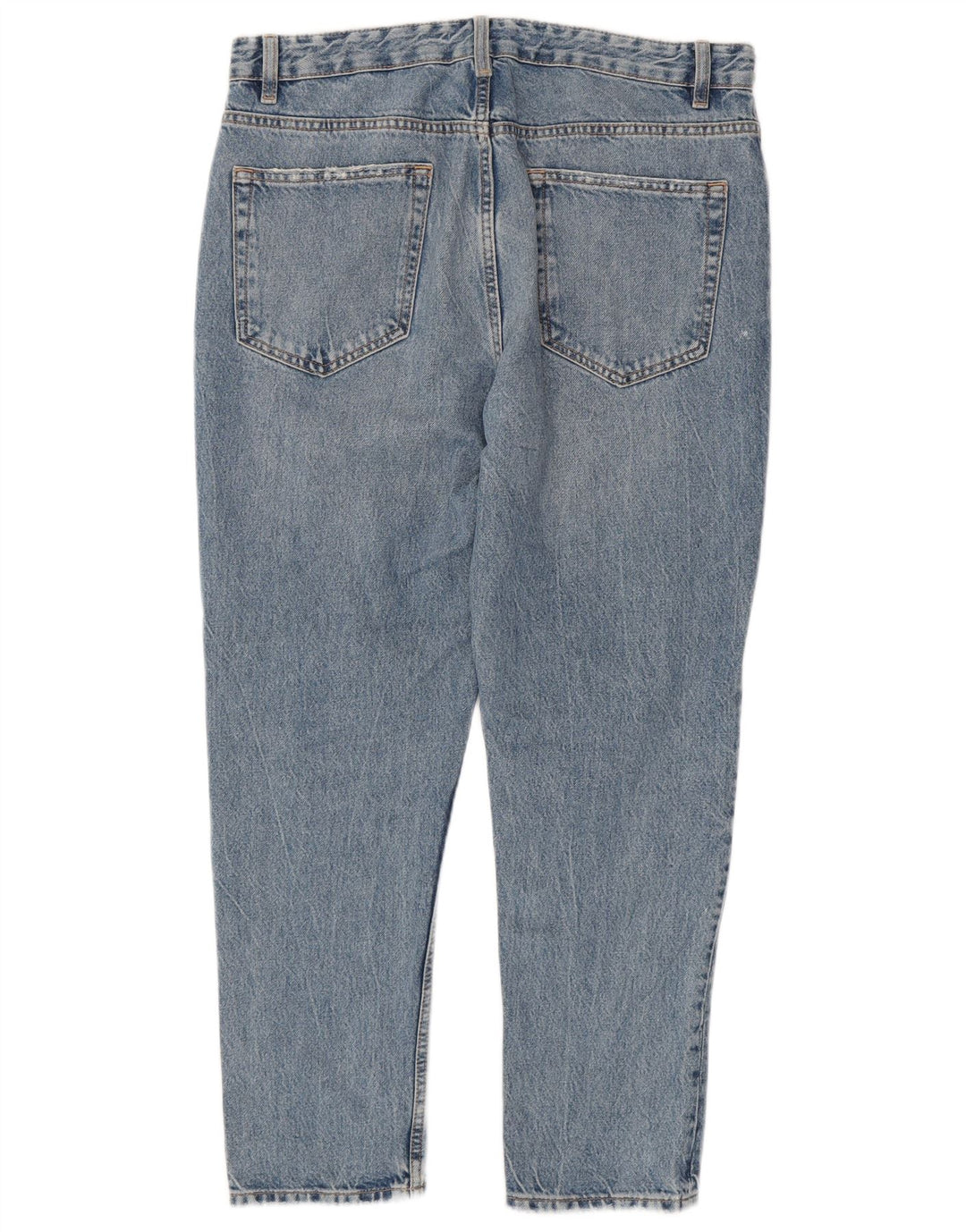 Zara Jeans rectos para hombre EU 42 Large W32 L27 Azul