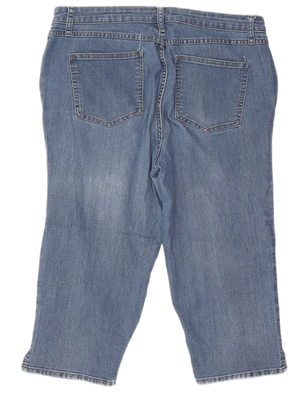 Lee Womens Riders Mid Rise Capri Jeans US 14 Grande W32 L18 Algodón Azul