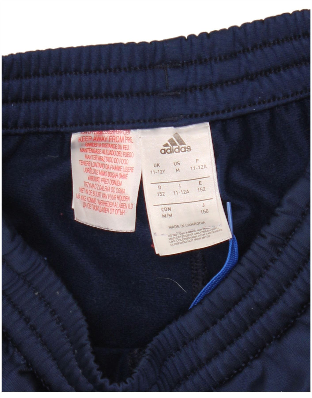 Adidas Pantalón Chándal Niño 11-12 Años Azul Marino Poliéster