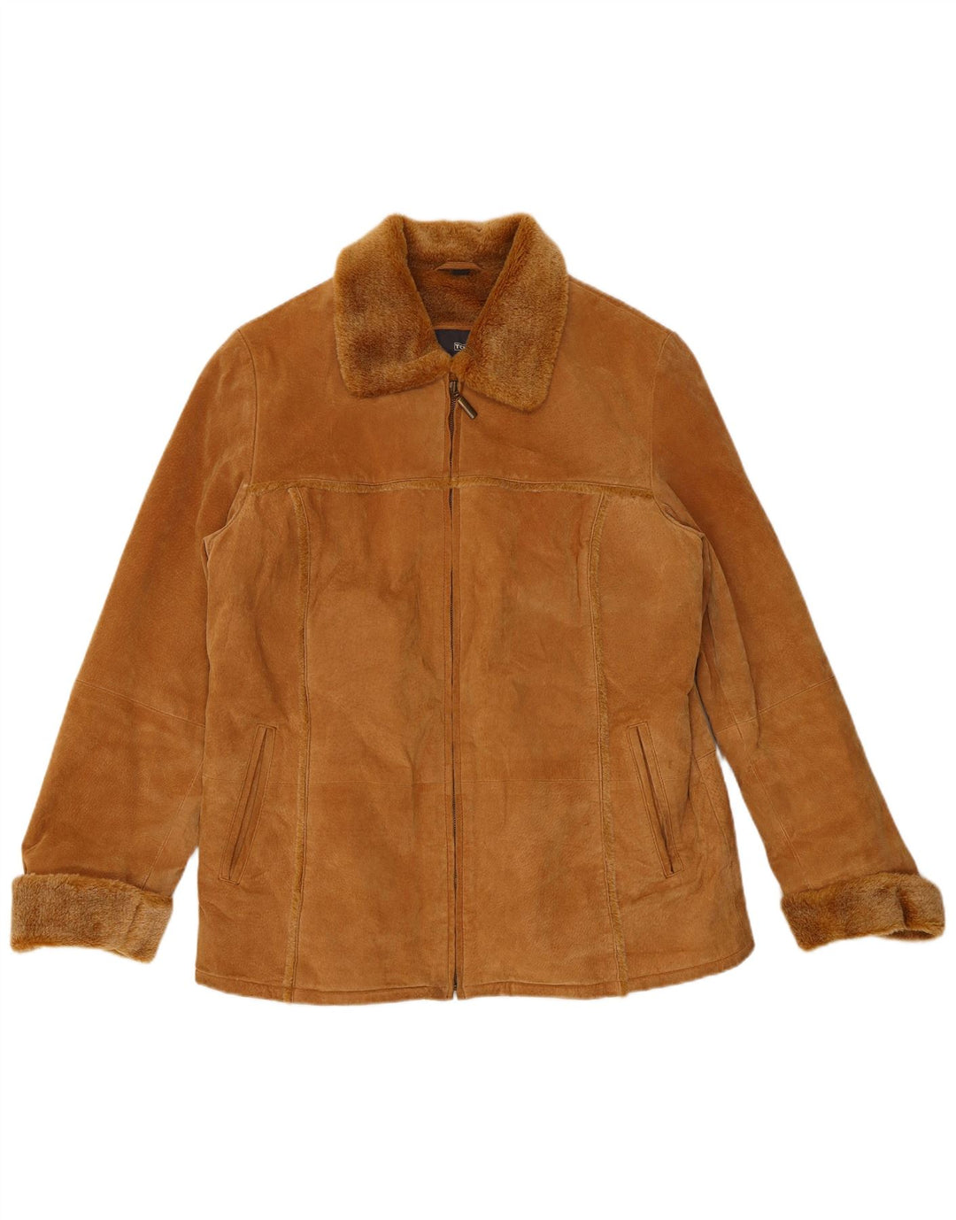 TCM Chaqueta de gamuza para mujer Reino Unido 40/18 Grande Cuero marrón
