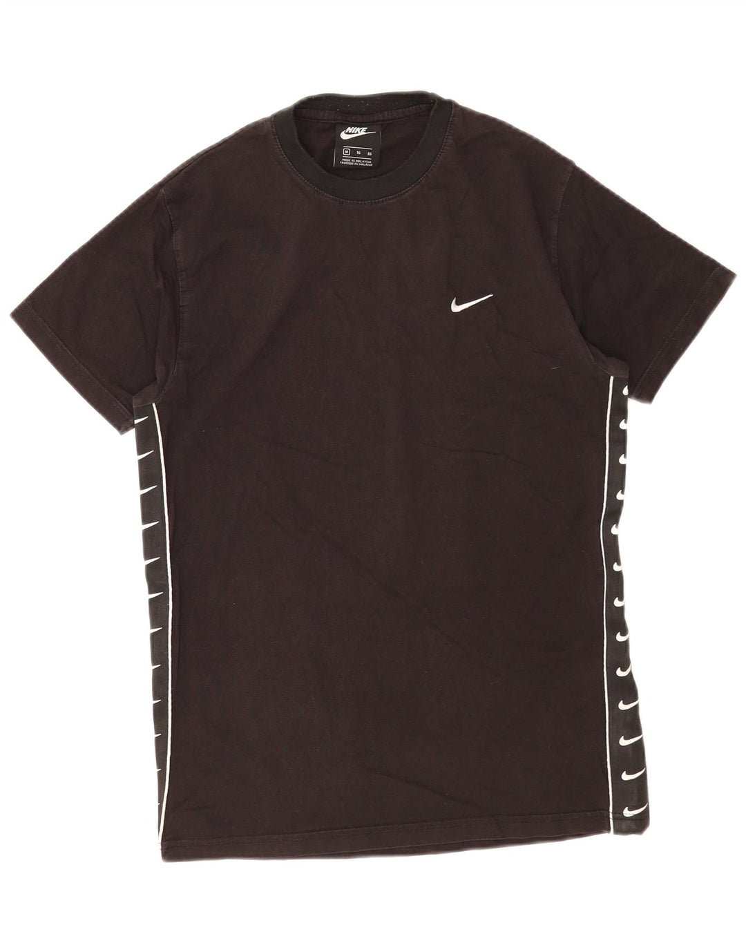 Nike Camiseta gráfica para hombre Top mediano de algodón negro