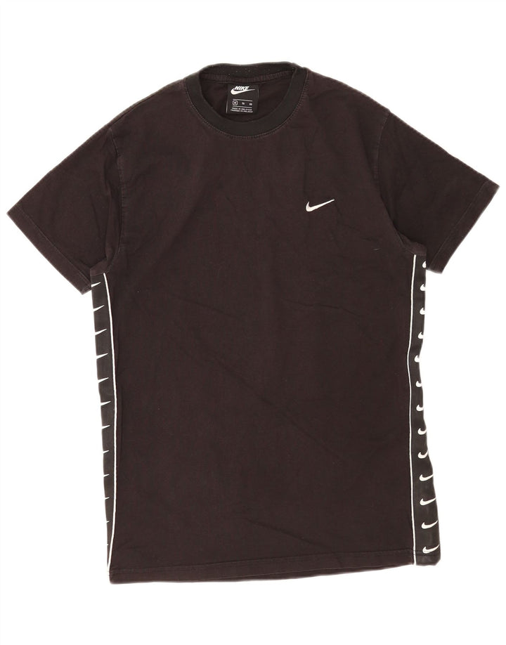 Nike Camiseta gráfica para hombre Top mediano de algodón negro