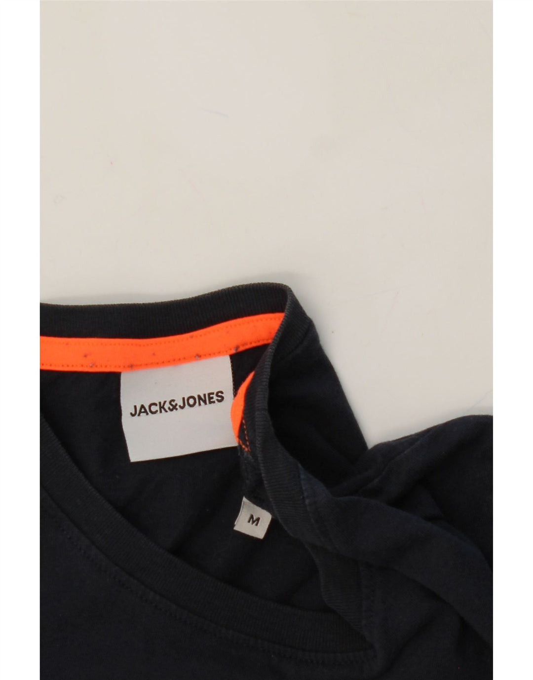 JACK & JONES Mens Graphic T-Shirt Top Medium Navy Blue Cotton Vintage Jack & Jones and Second-Hand Jack & Jones from Messina Hembry 