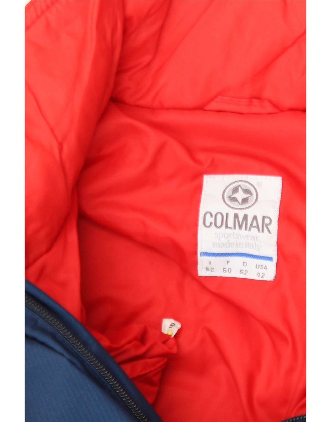 Colmar Chaqueta de esquí con capucha para hombre IT 52 Large Azul marino Colorblock