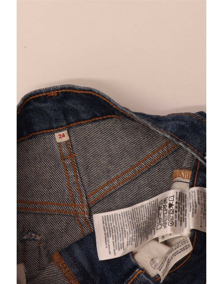 Levi's Falda Vaquera Desgastada W24 XS Algodón Azul Mujer