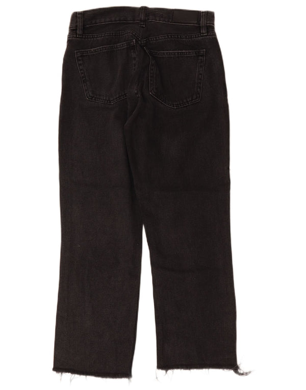 Vaqueros rectos vintage para mujer W30 L25 Algodón negro