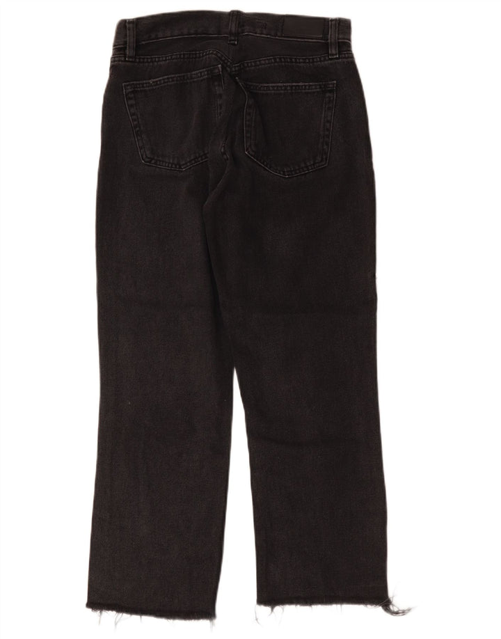 Vaqueros rectos vintage para mujer W30 L25 Algodón negro