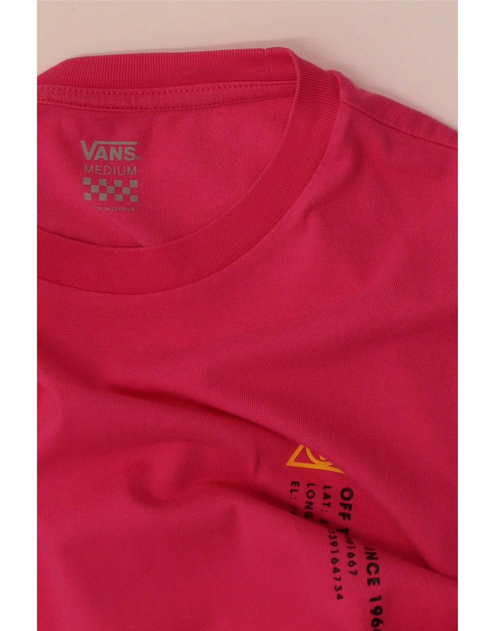 Vans Camiseta gráfica para mujer Top UK 44 Medium Pink
