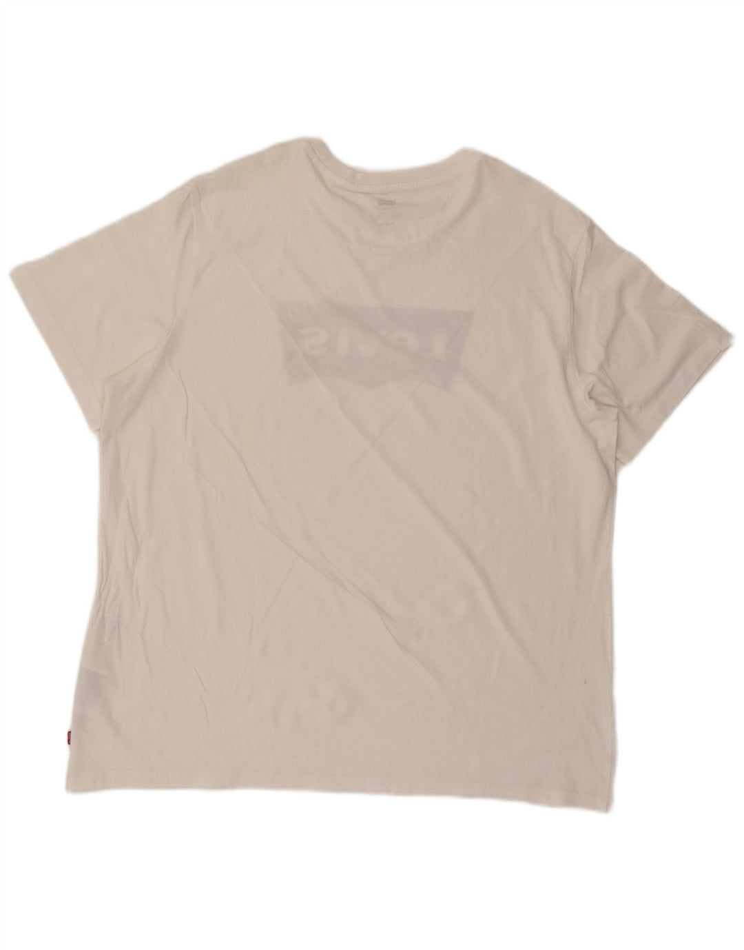 Levi's Hombre Camiseta Gráfica Top XL Algodón Blanco