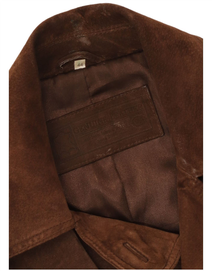 Chaqueta de ante para mujer C & A IT 44 Cuero marrón medio