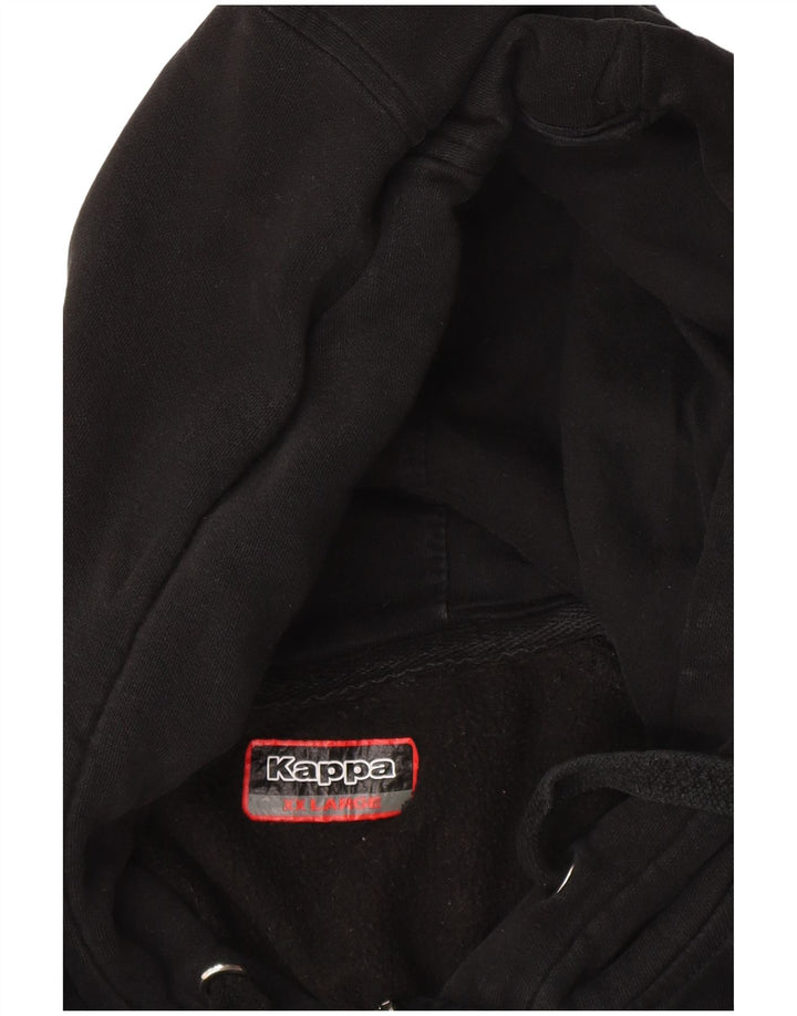 Kappa Sudadera con capucha y cremallera para hombre 2XL Negro