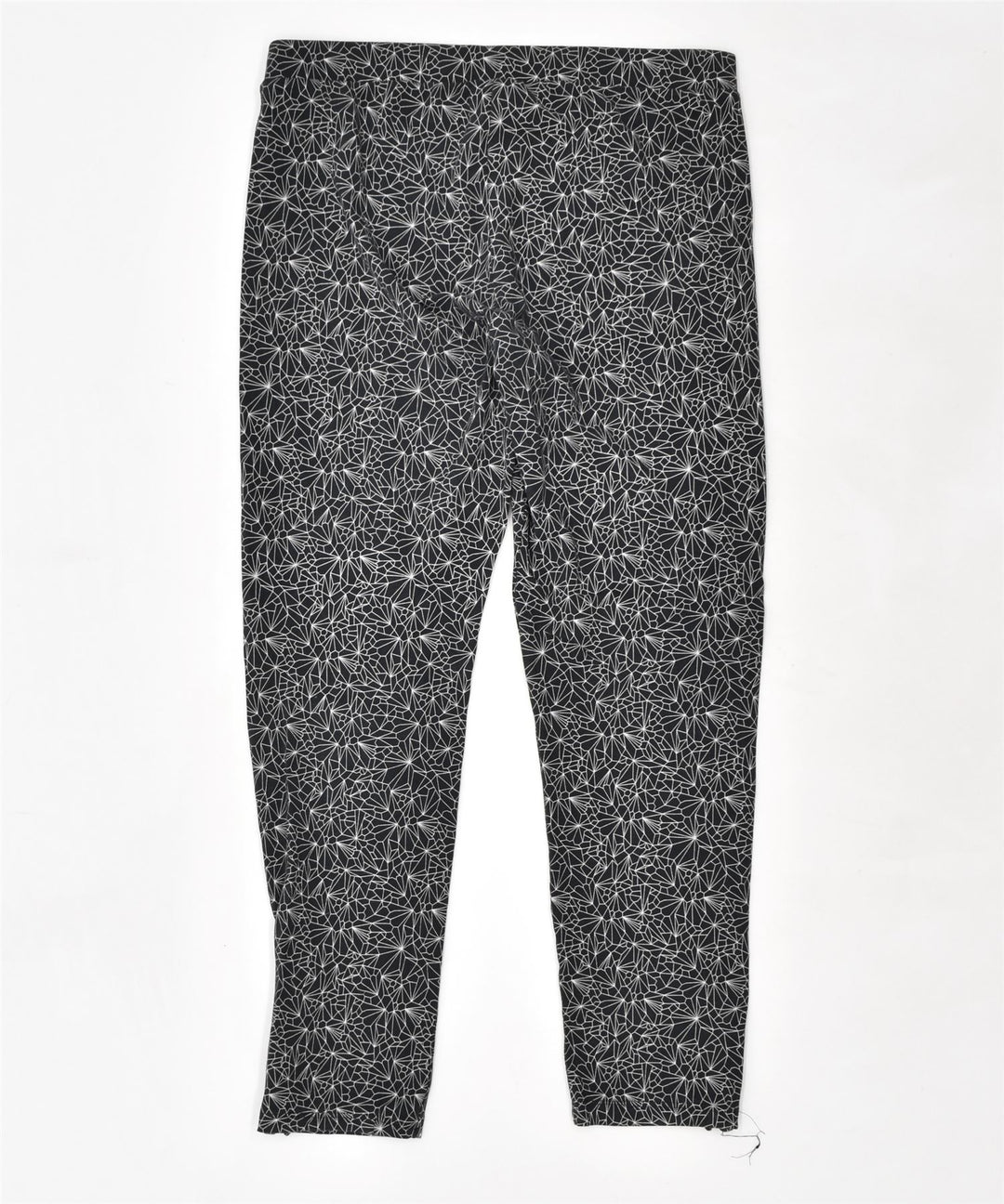 CHAMPION Womens Leggings Large Black Geometric | Vintage | Thrift | Second-Hand | Used Clothing | Messina Hembry 