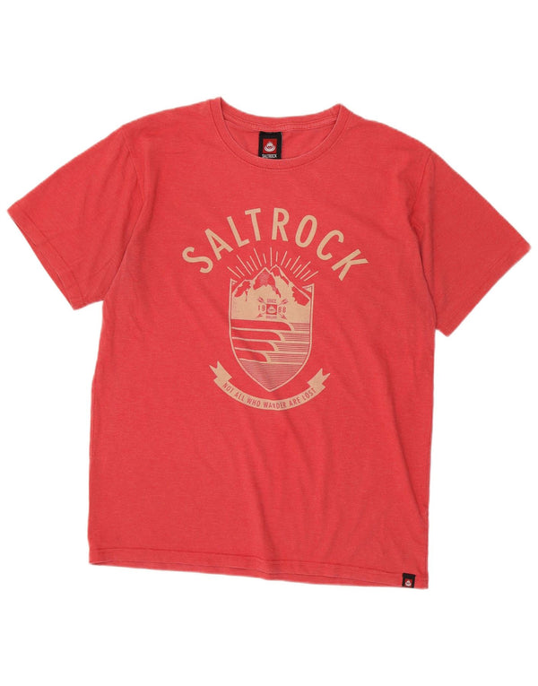 Saltrock - Camiseta gráfica para hombre, talla grande, color rosa