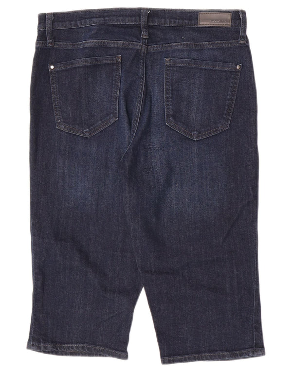 Dkny Pantalones cortos de mezclilla para mujer US 8 Medium W30 Azul marino Algodón