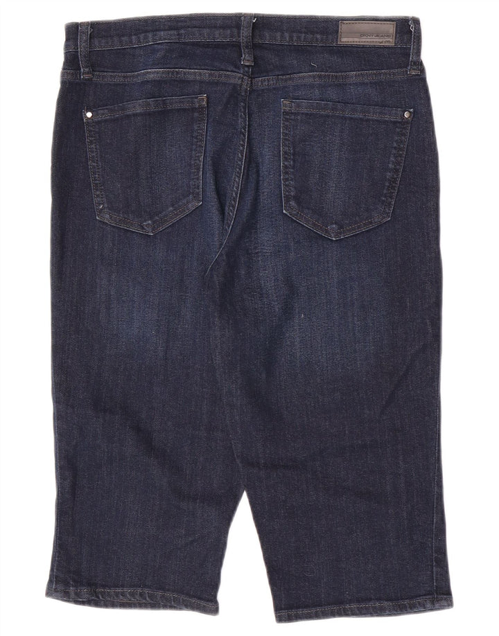 Dkny Pantalones cortos de mezclilla para mujer US 8 Medium W30 Azul marino Algodón