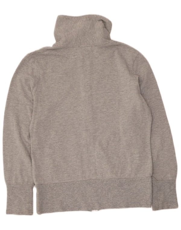 Brugi Chaqueta superior de chándal con gráfico para mujer UK 44 Algodón moteado gris medio
