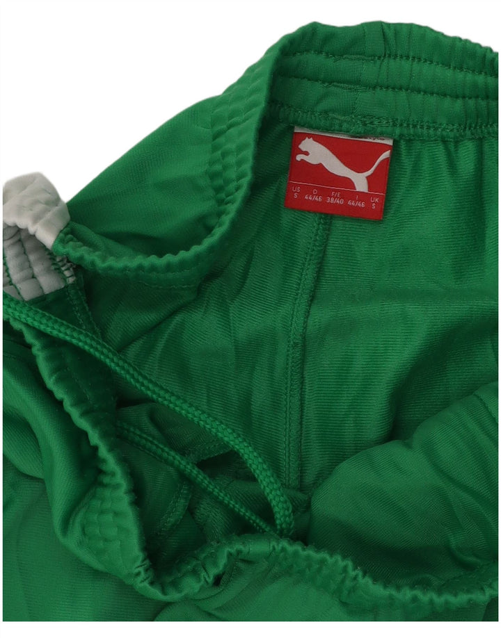 Puma Pantalones De Chándal Para Hombre Pequeño Poliéster Color Block Verde Pequeño