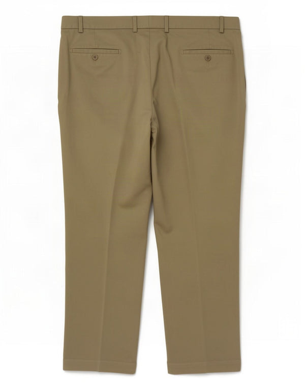 Marks & Spencer Pantalón chino recto para hombre W44 L31 Poliéster beige