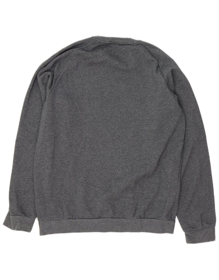ADIDAS Mens Sweatshirt Jumper Large Grey Cotton