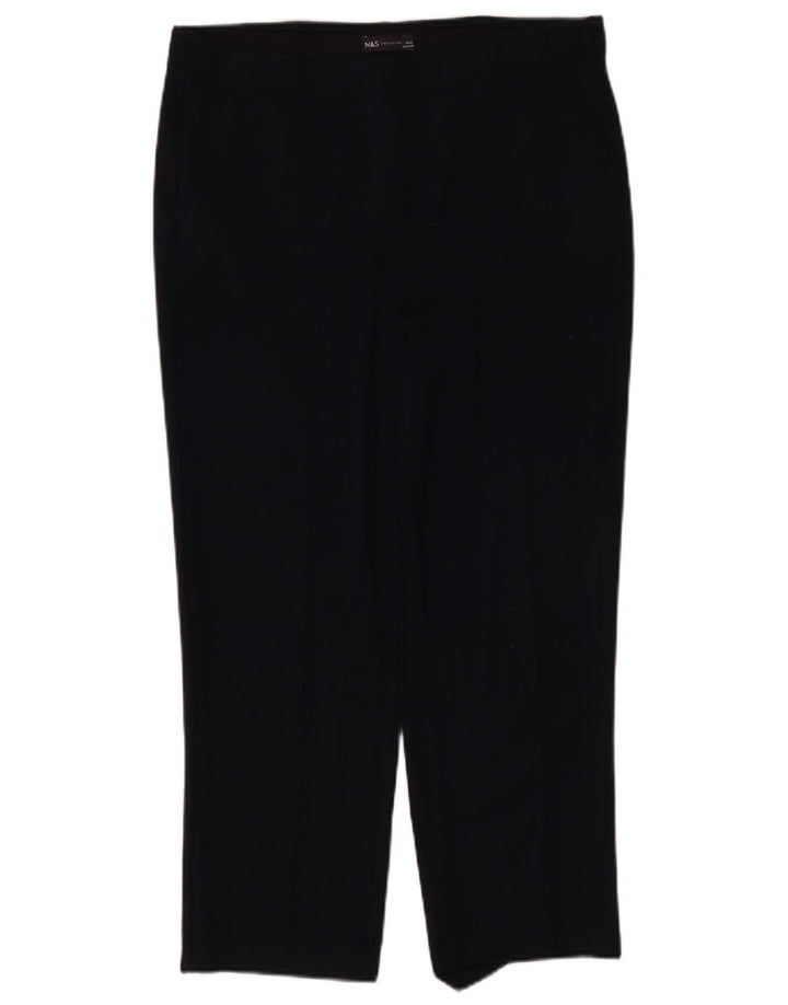 Marks & Spencer Pantalones cortos para mujer UK 40 Large W34 L26 Azul marino