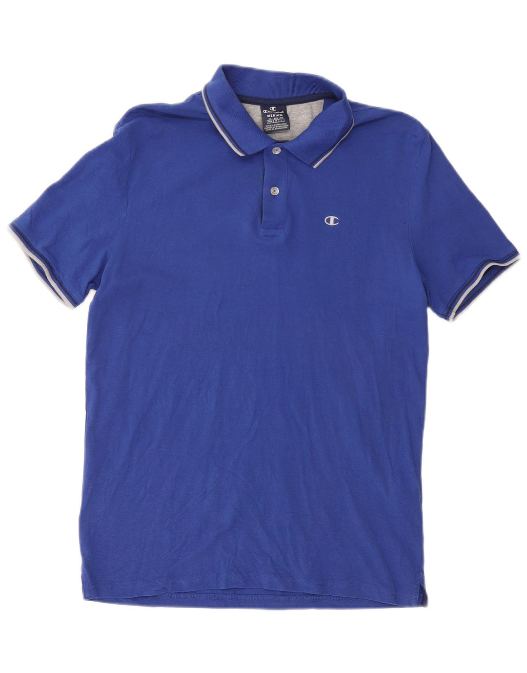 Champion Polo Hombre Algodón Azul Medio