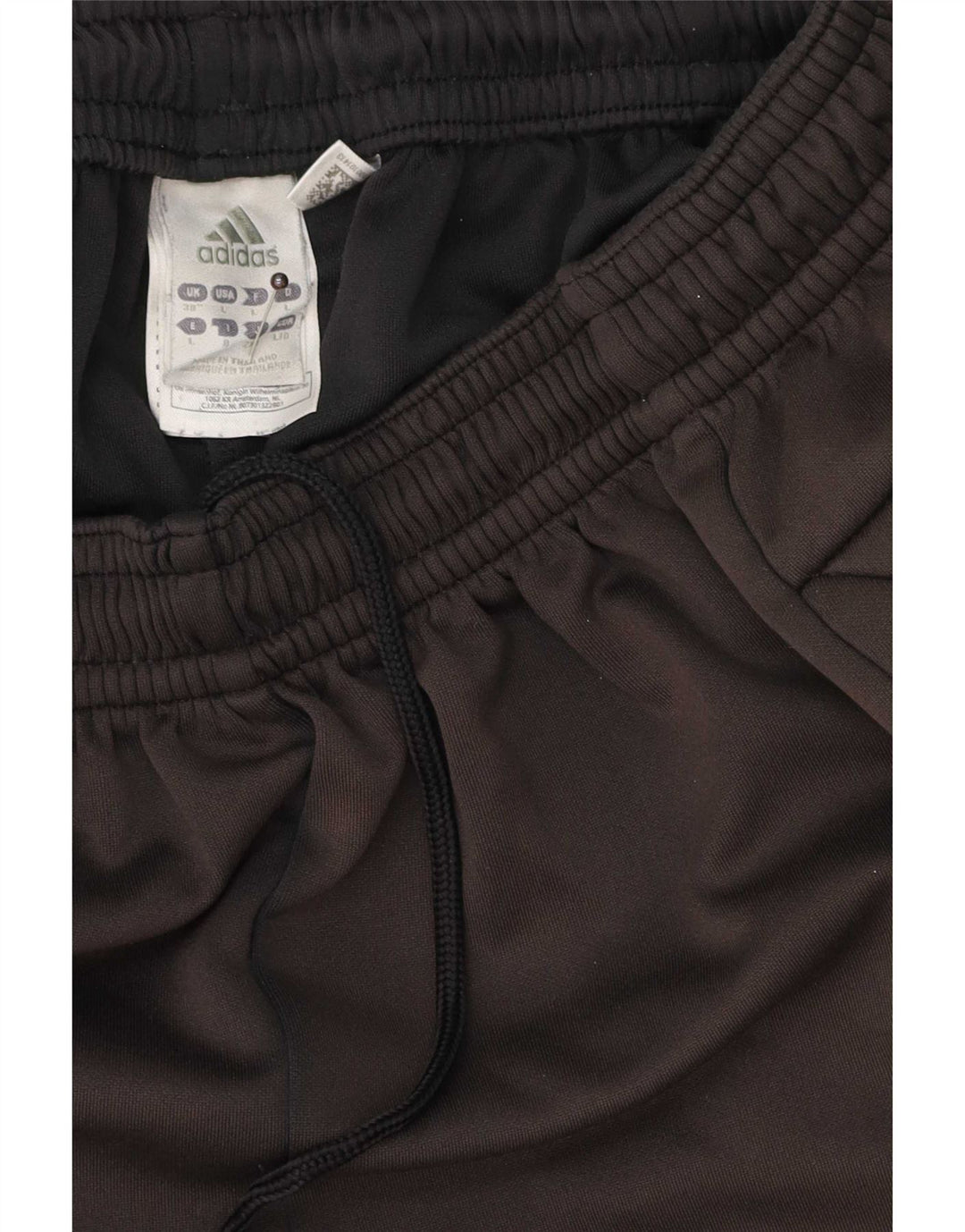 Adidas - Pantalones cortos deportivos para hombre, talla grande, poliéster negro