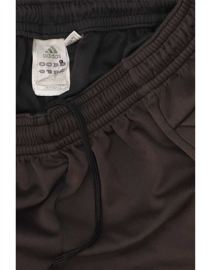 Adidas - Pantalones cortos deportivos para hombre, talla grande, poliéster negro