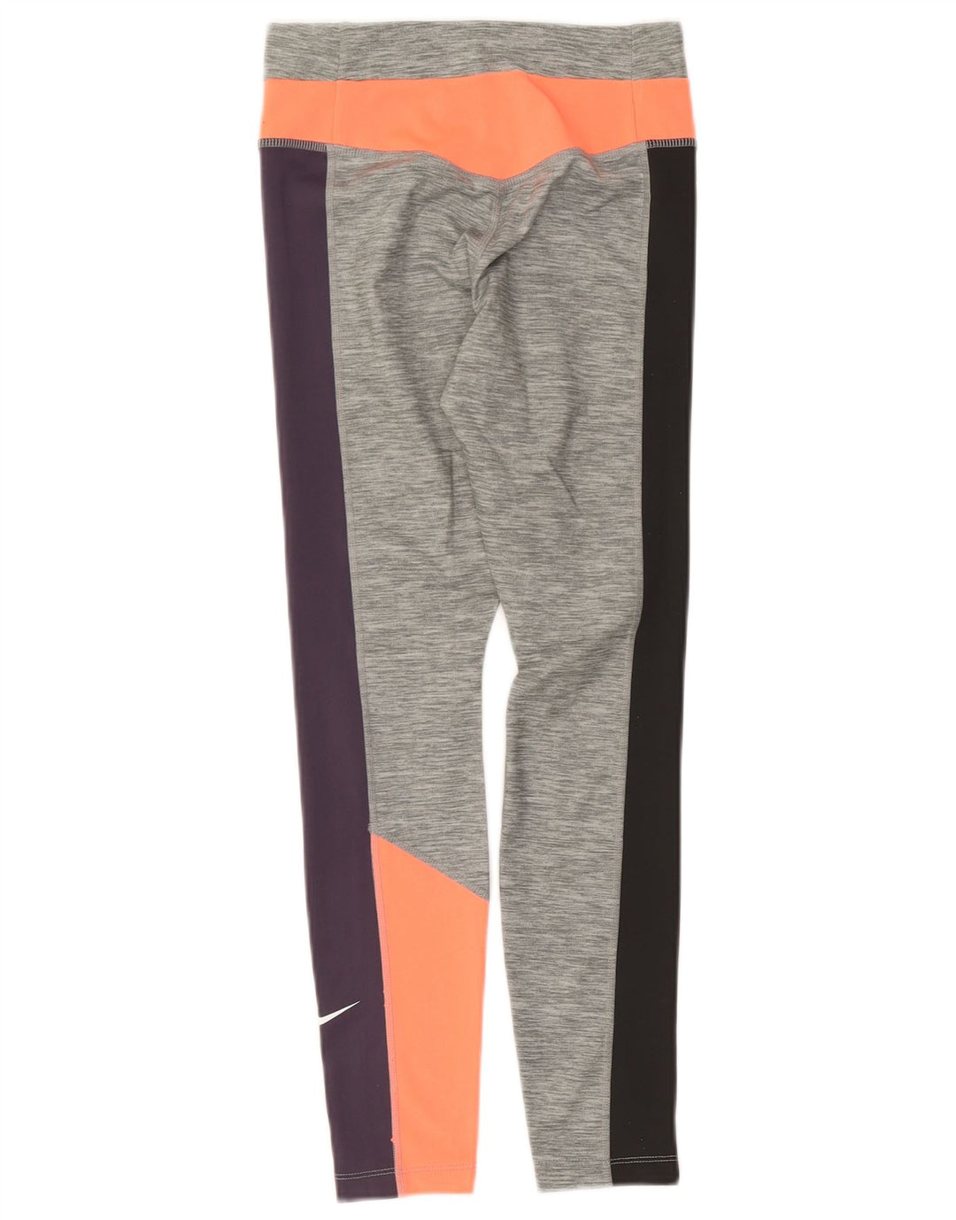 Nike Leggings Dri Fit para mujer UK 10 Pequeño Gris Colorblock Poliéster