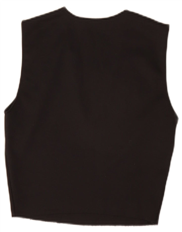 Zara Blusa Corta Sin Mangas para Mujer Top UK 8 Small Negro