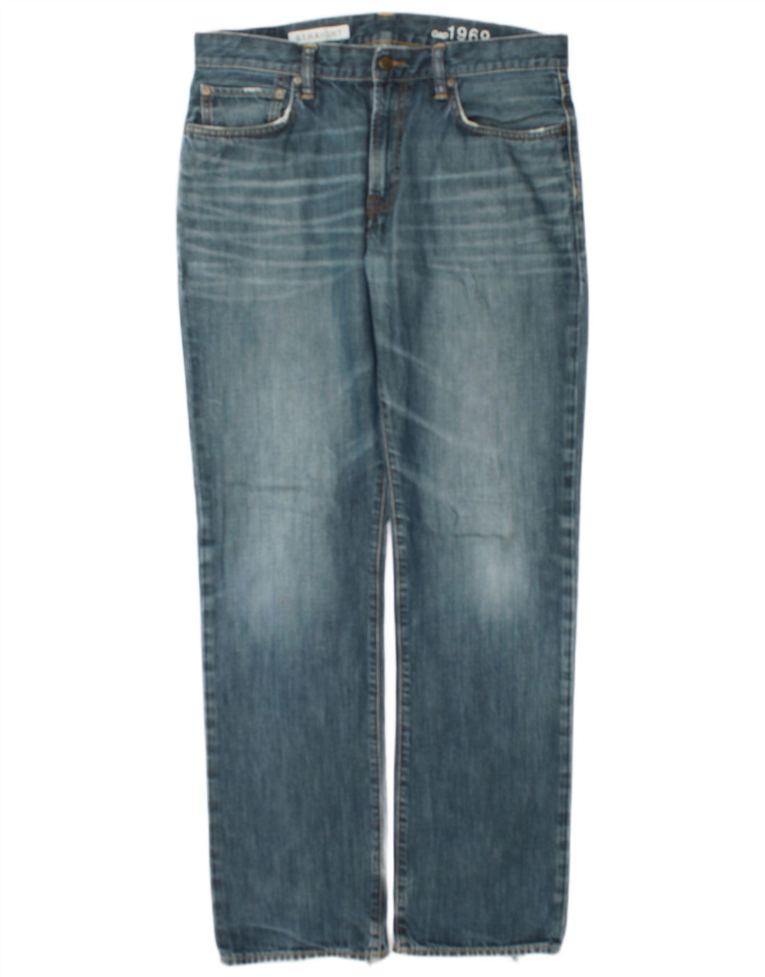 Vaqueros rectos para hombre Gap W34 L34 Algodón azul