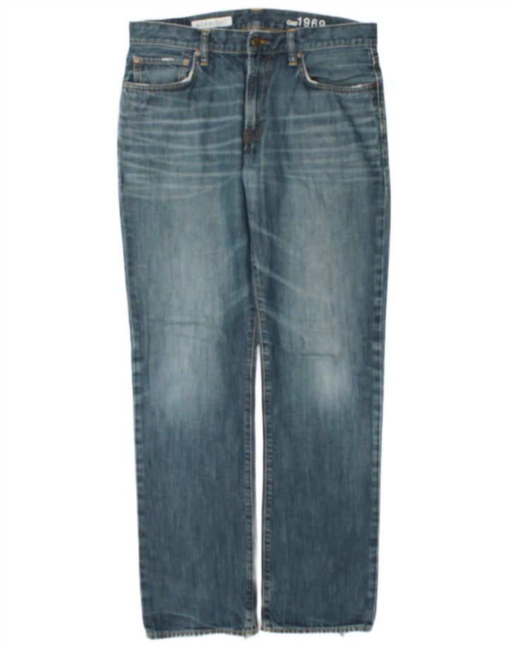 Vaqueros rectos para hombre Gap W34 L34 Algodón azul
