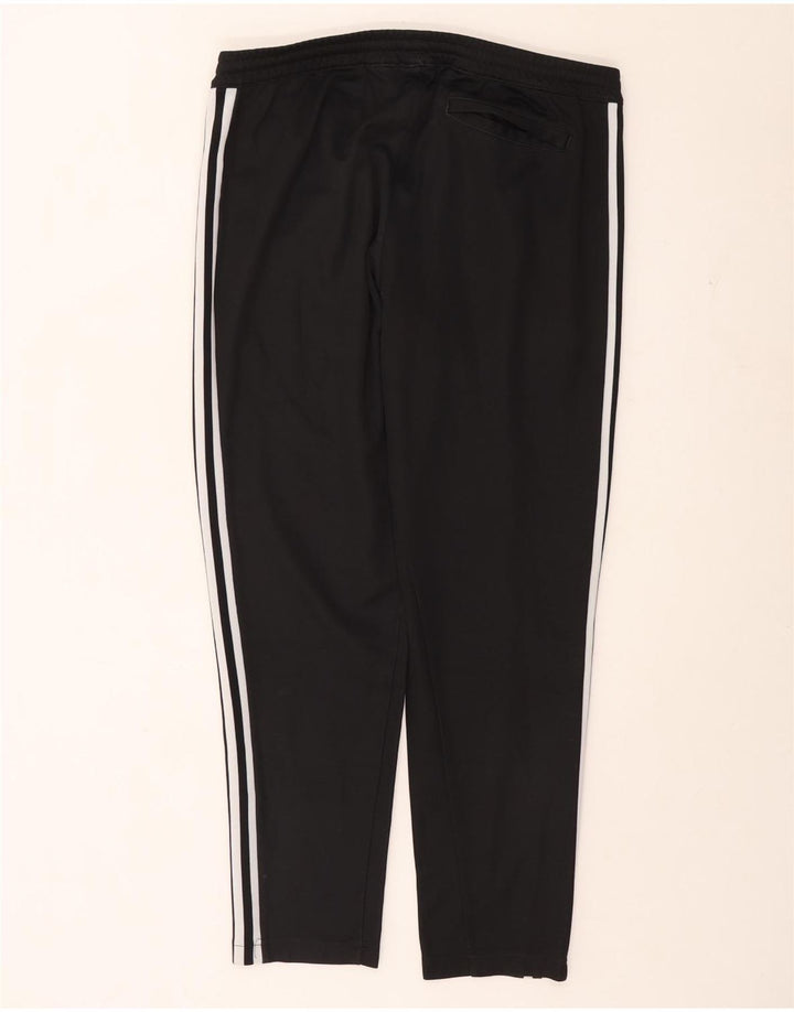 Adidas - Pantalón de chándal para hombre, talla grande, algodón negro
