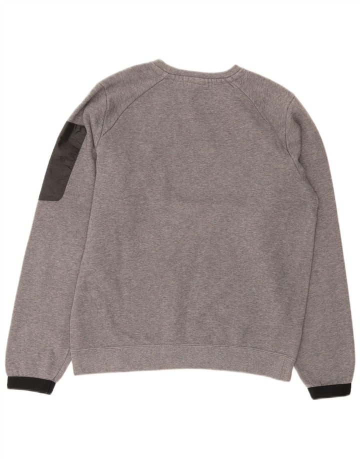 NIKE Hombre Sudadera con gráfico Jumper Small Gris Colorblock Algodón