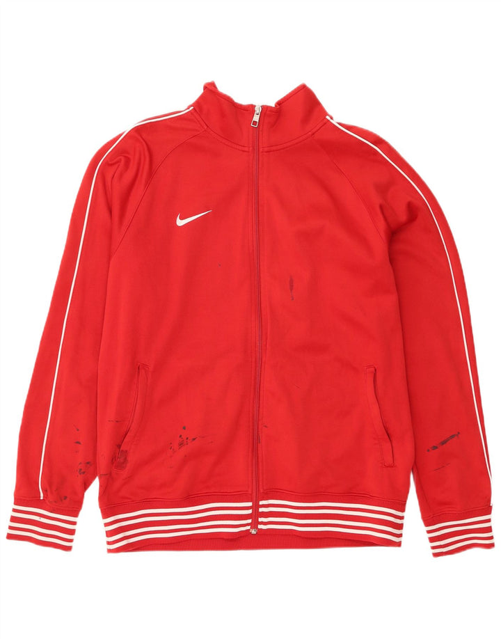Nike - Chándal para hombre, chaqueta superior, poliéster rojo grande