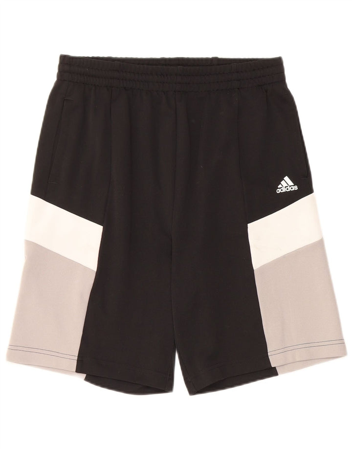 Adidas Pantalones cortos deportivos para niño 13-14 años Negro Colorblock Poliéster