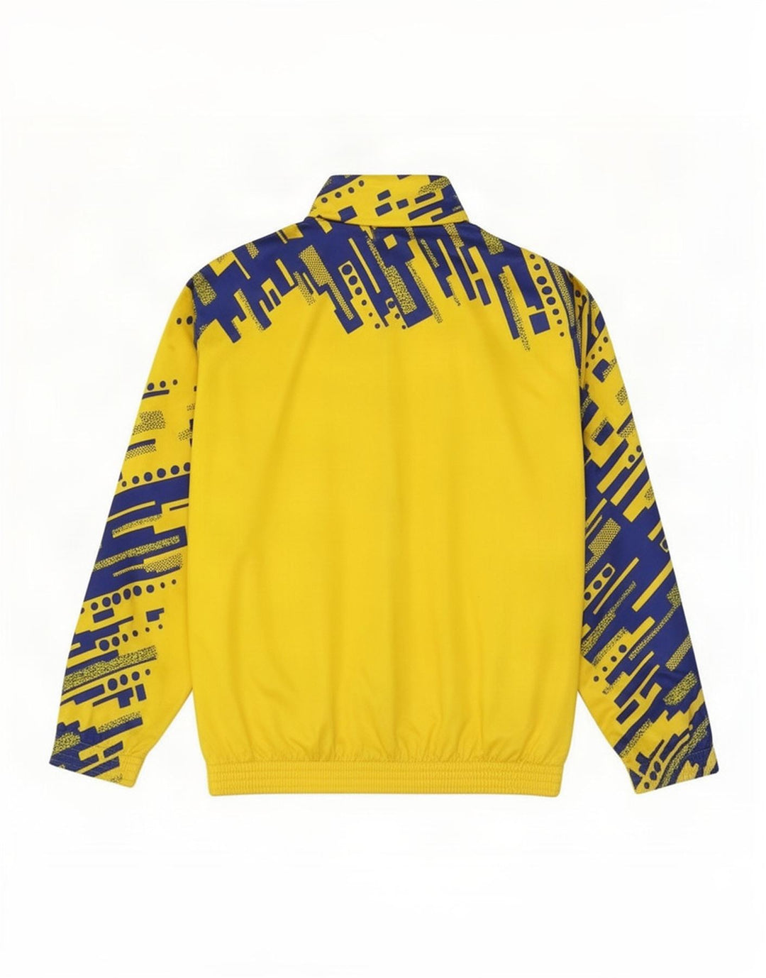 Essegi Chaqueta superior de chándal con gráfico para hombre Poliéster geométrico amarillo medio