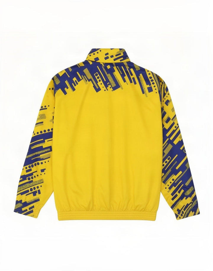 Essegi Chaqueta superior de chándal con gráfico para hombre Poliéster geométrico amarillo medio