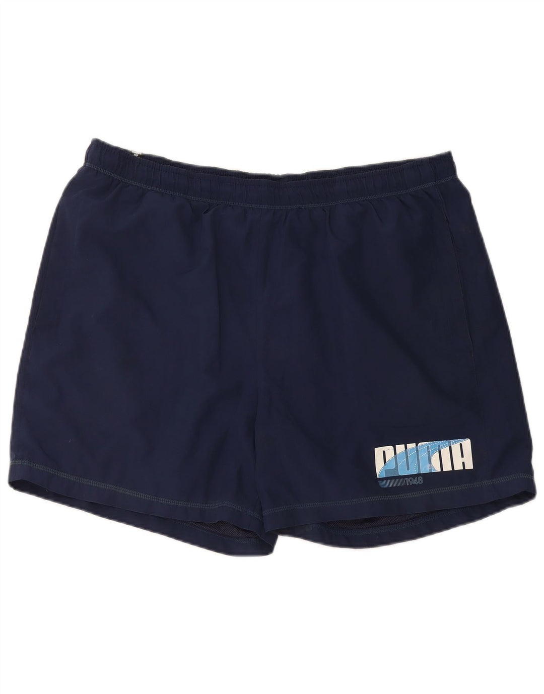 PUMA Pantalones cortos deportivos gráficos para hombre XL Poliéster azul marino