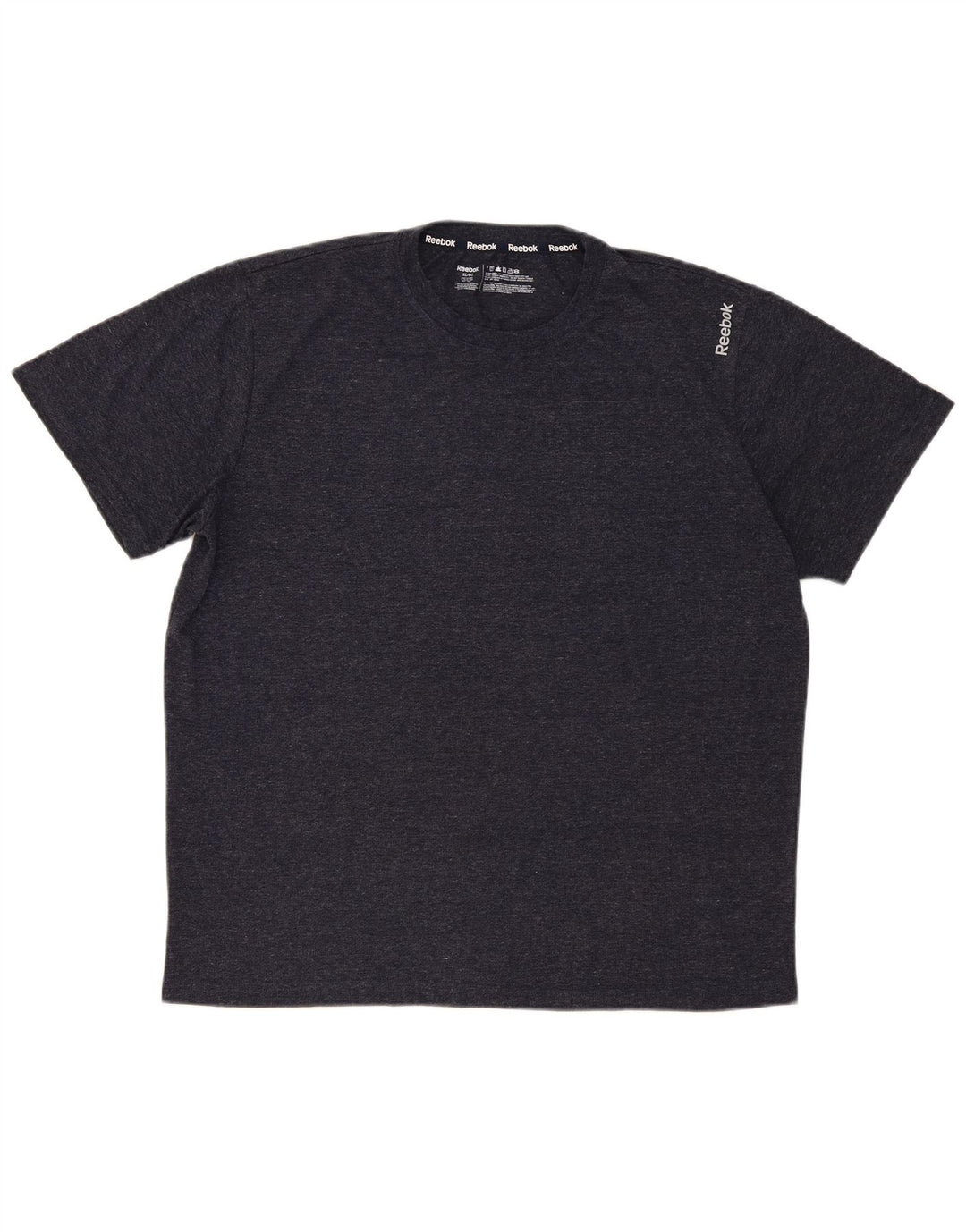 Reebok Camiseta Hombre Top XL Gris Poliéster Moteado