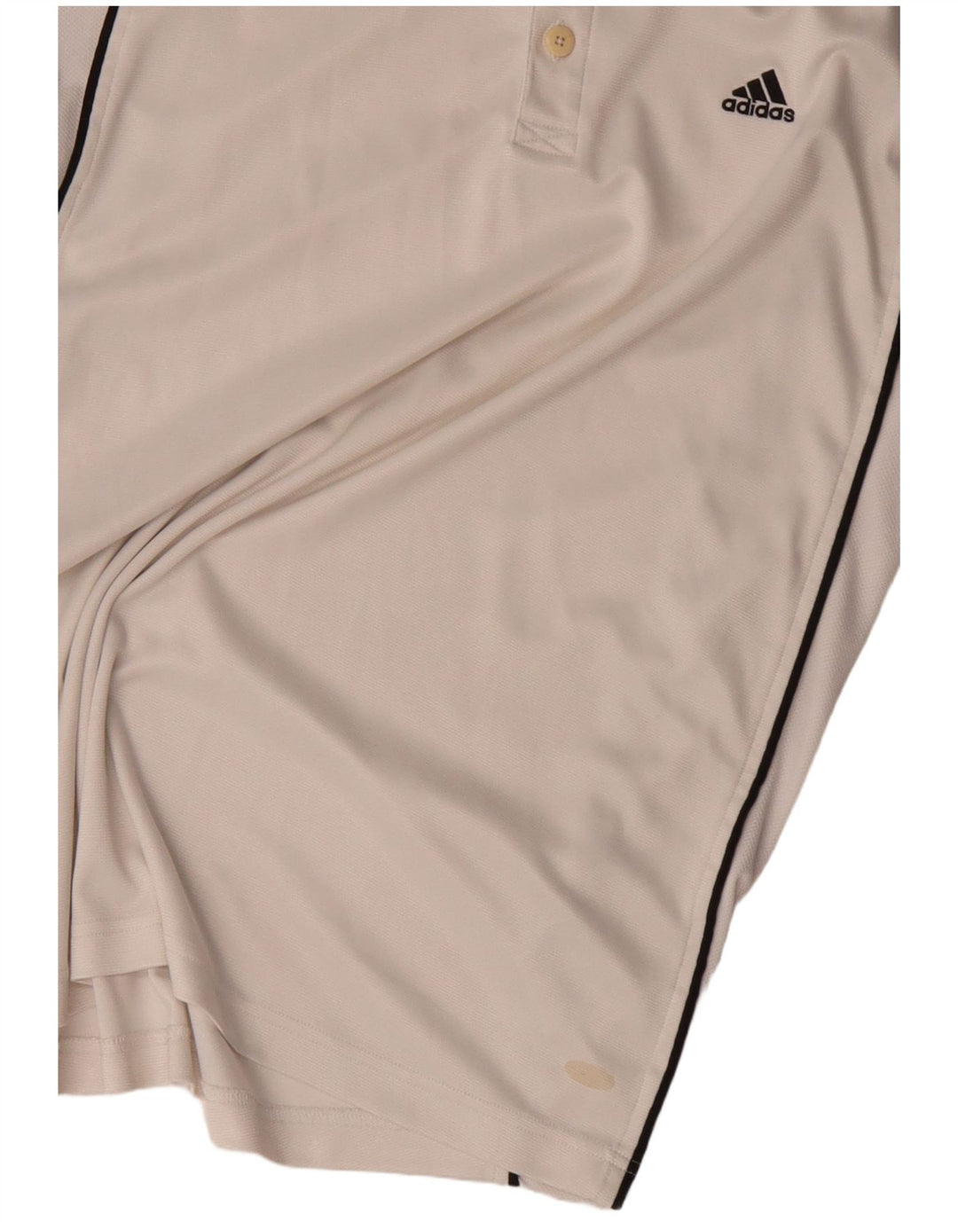 Adidas Polo para hombre UK 42/44 Grande Blanco Poliéster