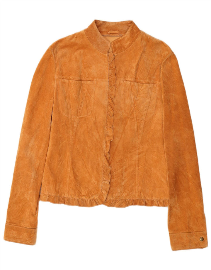 Stef In Time Chaqueta De Ante Mujer IT 42 Cuero Beige Medio