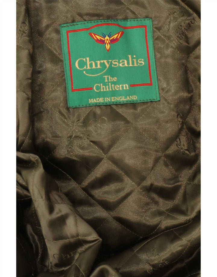 Chrysalis Chaqueta utilitaria para hombre UK 44 2XL Lana a cuadros caqui