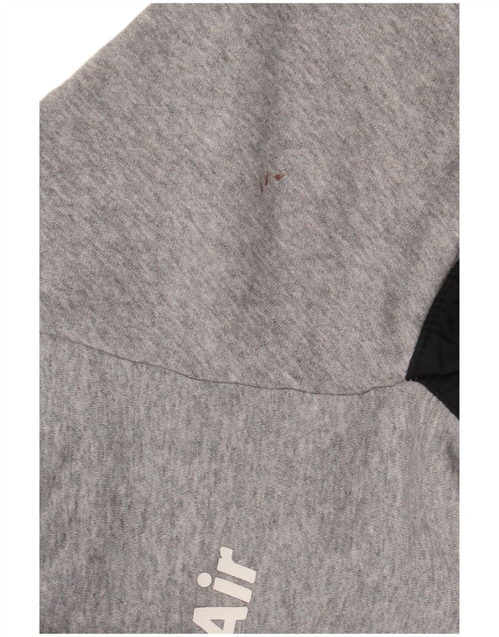 Nike - Sudadera tipo jersey para hombre, talla pequeña, color gris, poliéster