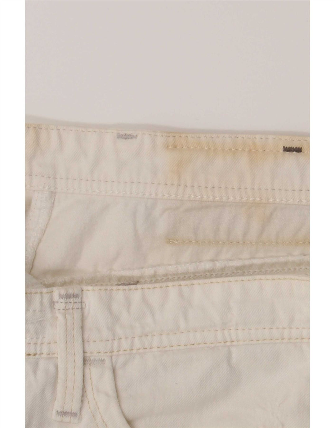Pantalones cortos vaqueros G-Star W27 Small de algodón blanco para mujer